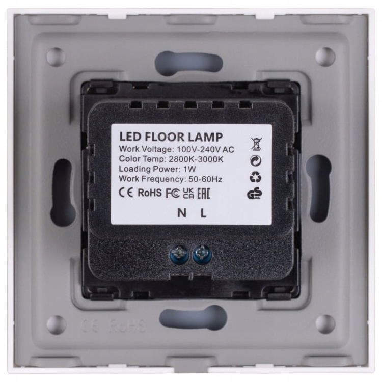 Lampka LED Podłogowa Schodowa Ścienna Szklana Złota