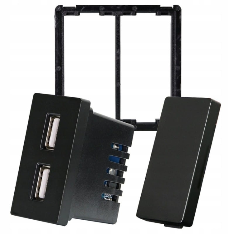 Moduł Podwójne Gniazdo Ładowarka USB 2.4A do Ramek
