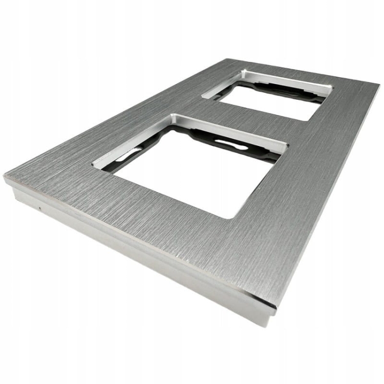 Ramka Aluminiowa Podwójna Srebrna