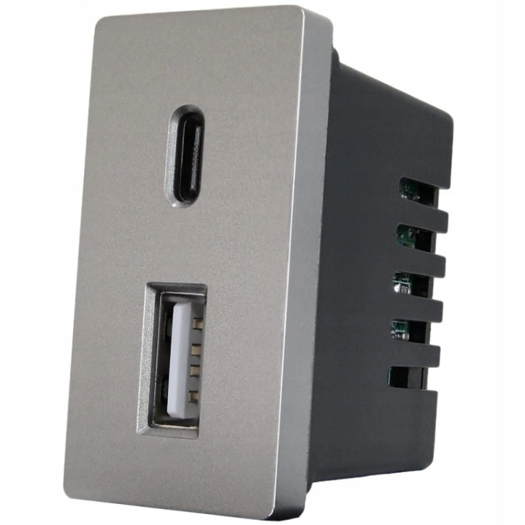 Moduł Gniazdo Szybka Podwójna Ładowarka USB Typ A+C 20 Wat do Ramek MIUUN