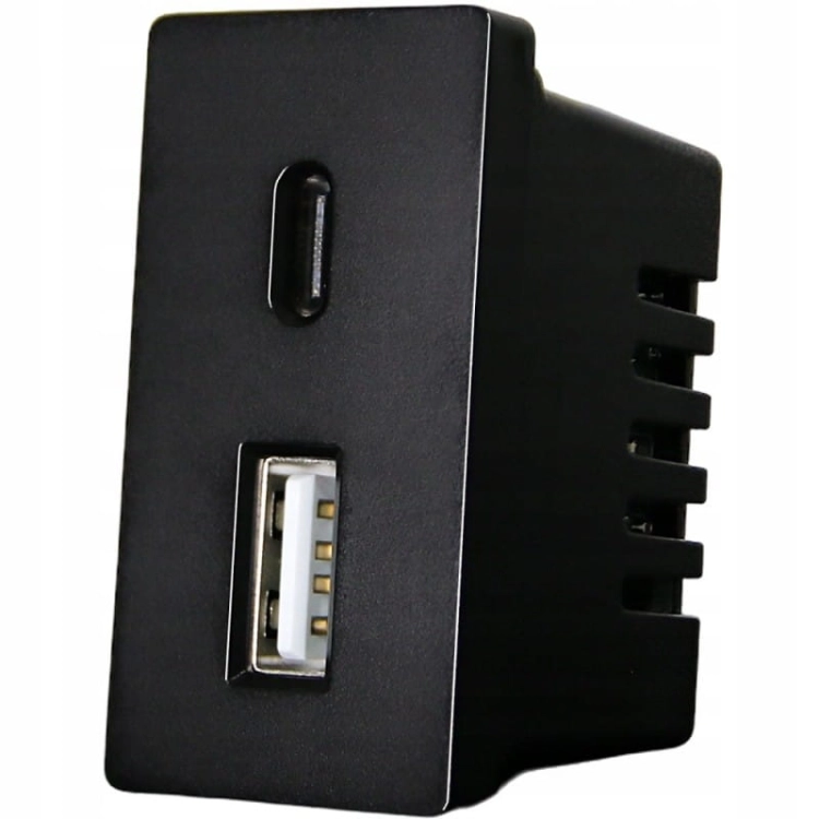 Moduł Ładowarka Gniazdo 2x USB A+C 20 WAT do Ramek