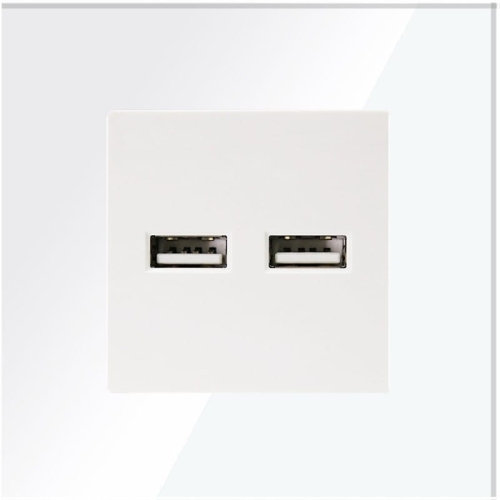 Podwójna Ładowarka USB Typ A+A 3.1A Biała MIUUN