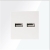 Podwójna Ładowarka USB Typ A+A 3.1A Biała MIUUN